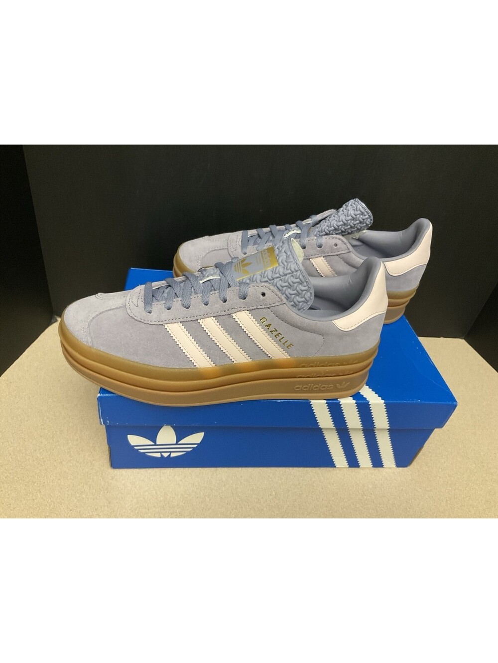 New! Adidas Gazelle Bold Violet Purple/Pale Pink Shoes. Youths 6.5Y. Womens 7.5 - Picture 6 of 9